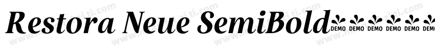 Restora Neue SemiBold字体转换